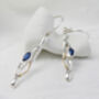 Sterling Silver Kyanite Drop Earrings, thumbnail 5 of 8