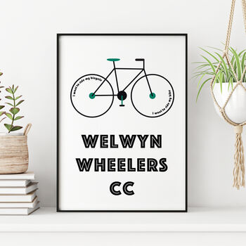 Personalised Cycling Club Print, 10 of 12