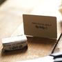 Handcrafted By Personalised Rubber Stamp, thumbnail 3 of 3