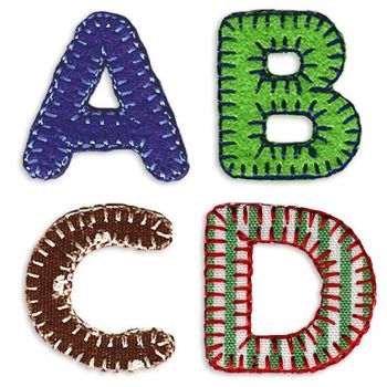Alphabet Patchwork Iron On Letters, 5 of 8