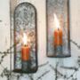Zinc Wall Sconce Candle Holder, thumbnail 2 of 5