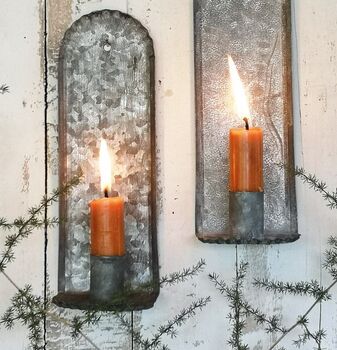Zinc Wall Sconce Candle Holder, 2 of 5
