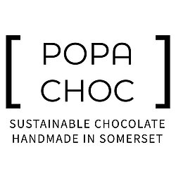 Logo for Popachoc sustainable handmade novelty chocolate somerset