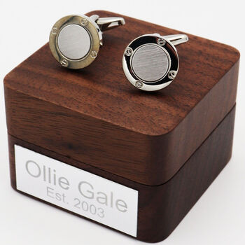 Personalised Porthole Sailing Cufflinks, 2 of 6