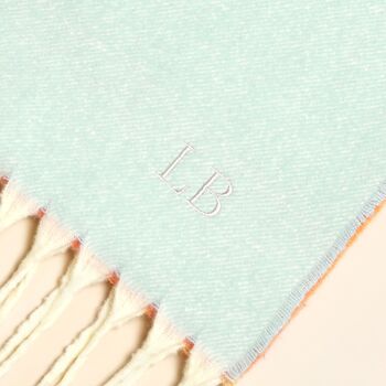 Personalised Colour Block Winter Scarf, 2 of 2