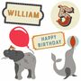 Personalised Circus Magnets Birthday Letterbox Card, thumbnail 5 of 6