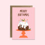 Merry Birthmas | December Christmas Birthday Card, thumbnail 3 of 3