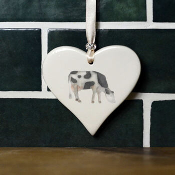 Farmyard Animal Ceramic Heart, 3 of 10