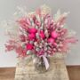 Pink And White Bridesmaid Dried Flower Bouquet, thumbnail 3 of 9