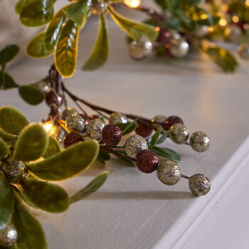 Copper Berry Light Up Garland, 4 of 4