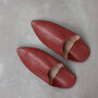 Men's Moroccan Pointed Leather Slippers, thumbnail 1 of 12