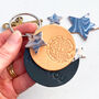 Personalised Scorpio Star Sign Leather Keyring, thumbnail 3 of 5