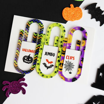 Halloween Jumbo Paperclip Stationery Set, 6 of 6