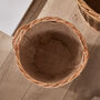 Unpeeled Log Basket With Lining, thumbnail 7 of 10