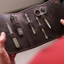 Engraved Leather Personalised Grooming Kit, thumbnail 6 of 6