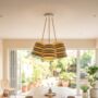 Natural Seagrass Triple Cluster Pendant Light, thumbnail 4 of 4