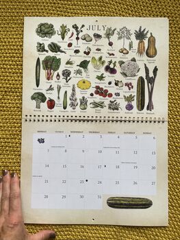 2025 Calendar UK Seasonal Fruit And Vegetable Calendar, 4 of 12