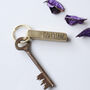 Thank You Teacher, Personalised Bronze Bar Keyring, thumbnail 3 of 8