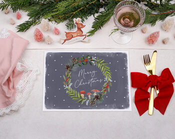 Christmas Placemats With Wreath Design, 3 of 3