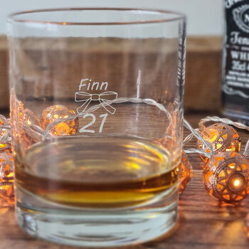 21st Birthday Engraved Whisky Glass, 4 of 10