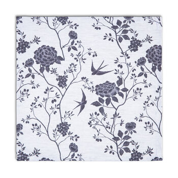 Luxury Linen Like Floral Napkins Cecylia Natural, 2 of 6