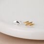 Mismatched Sterling Silver And Gold Lightning And Cloud Stud Earrings – 10mm X 6mm, thumbnail 1 of 7