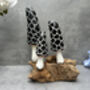Hand Carved Teak Root Wooden Mushroom Statue Home Gift, thumbnail 8 of 11