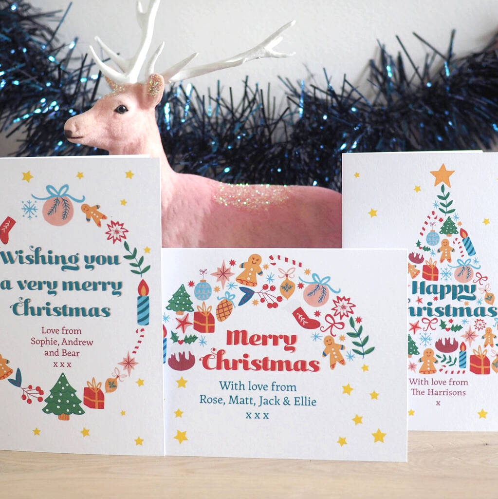 Personalised Christmas Charity Cards Pack By superfumi