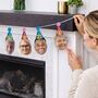 Photo Birthday Bunting Banner With Party Hats, thumbnail 1 of 3