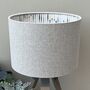 Alfie Linen Geometric Double Sided Lampshades, thumbnail 3 of 10