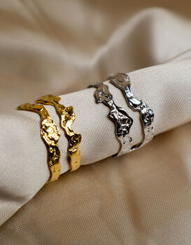 Double Lava Ring Gold Plated, 4 of 8