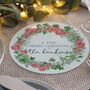 Personalised Christmas Birth Flower Chopping Board, thumbnail 2 of 4