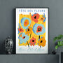 Contemporary Style Flower Festival Print In Yellow, thumbnail 2 of 2