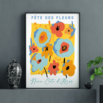 Contemporary Style Flower Festival Print In Yellow, 2 of 2