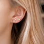 Five Star Ear Climber Earrings, thumbnail 1 of 3