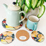 Chica Camellia Tea Pot Stand And Coaster Set, thumbnail 1 of 8
