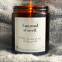 Affirmation Candle I Am Proud Of Myself, thumbnail 1 of 3
