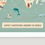 Personalised Pinboard World Map For Kids, thumbnail 7 of 7