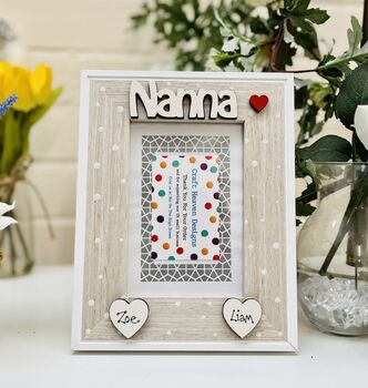 Personalised Nanna Photo Frame Birthday Gift, 2 of 8