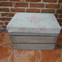 Vintage Style Apple Crate Seat, Three Inch Cushion, thumbnail 5 of 10