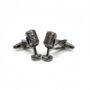 Personalised Retro Microphone Cufflinks, thumbnail 10 of 12