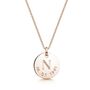 Personalised Rose Gold Plated Initial And Date Necklace, thumbnail 1 of 12