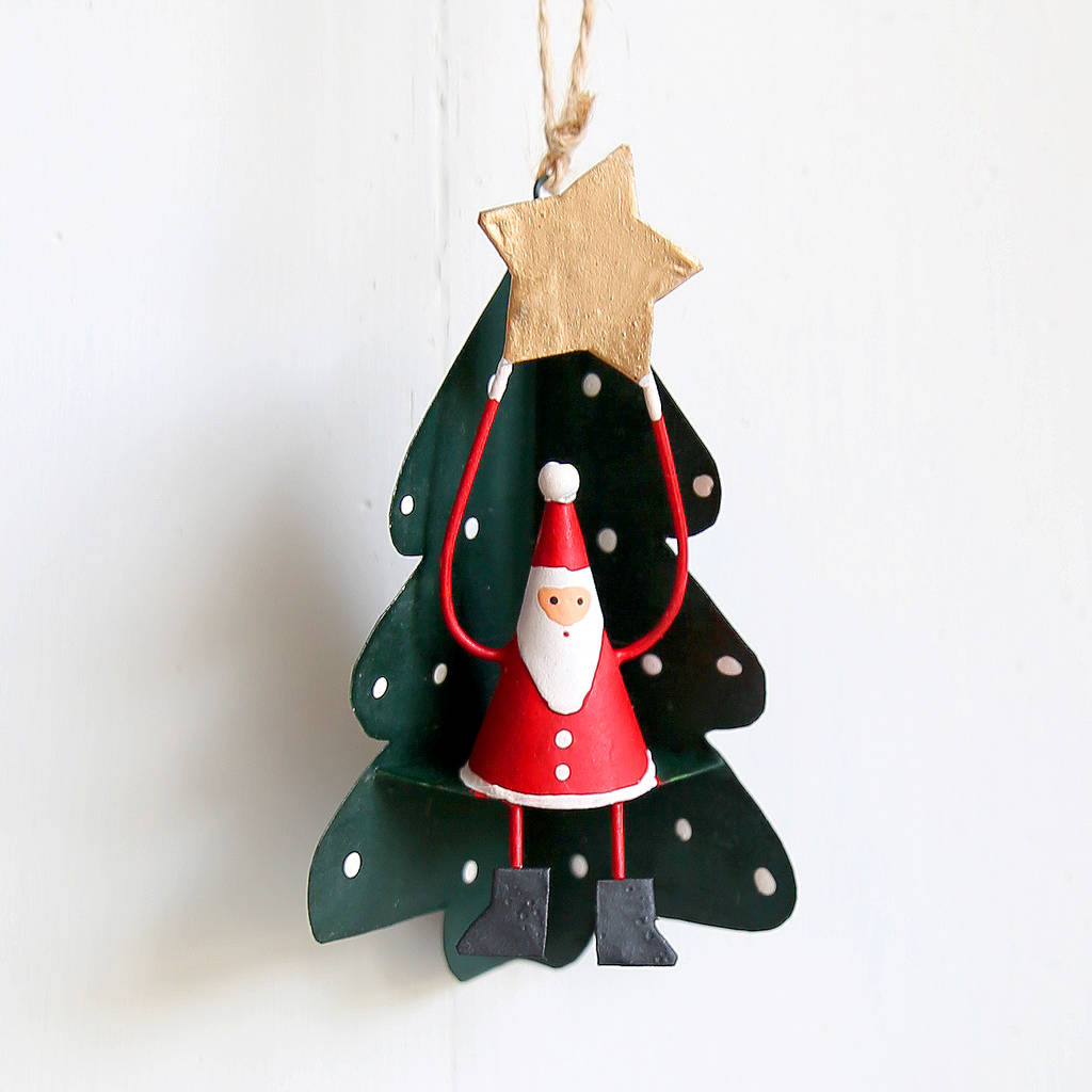 Father Christmas Tree Decoration By Clem & Co  notonthehighstreet.com