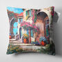 Decorative Cushion Cover With Flower Houses Design, thumbnail 4 of 7