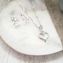 Wedding Necklace Cut Out Heart Maid Of Honour, thumbnail 4 of 4