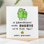 'If Grandsons Were Bogeys' Birthday Card, thumbnail 2 of 3