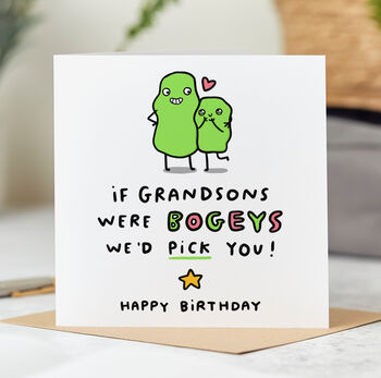'If Grandsons Were Bogeys' Birthday Card, 2 of 3