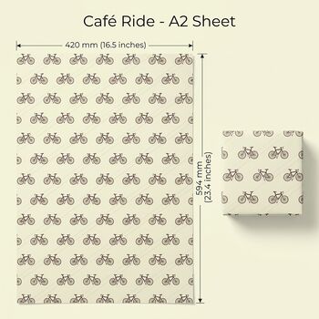 Cadeau De Vélo Wrapping Paper For Cyclists, 3 of 6