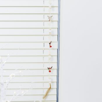 Wooden Reindeer Head Christmas Garland, 2 of 4