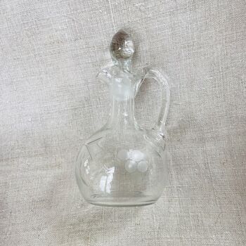 Antique Olive Oil / Vinegar Decorative Glass Bottle ~ 12, 6 of 9